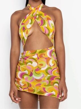 NWT SOMMER SWIM ALLEGRIA HALTER DRESS